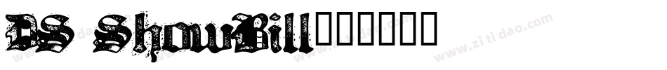 DS ShowBill字体转换